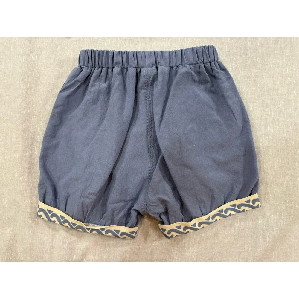 Baby Amila Brand Kimono  Blue Top And Shorts Set Size 3 Months